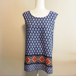 West Kei Lightweight Blue Boho Longline Dress size XL